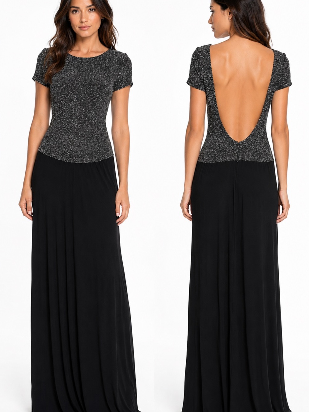 Vintage Andrea Polizzi for Rex Lester Black Maxi Formal